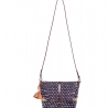 Sac Sinsi Dot Raphia et cuir 15 x 24 cm - AAKS Design - Ghana