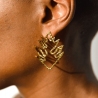 Boucles d’oreille Fwiyapen contour texturé - Calendé