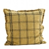 La housse de coussin à carreaux moutarde - Madam Stoltz