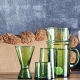 Verre à eau Beldi- verre recyclé vert Madam Stoltz © Christine Picard