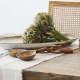 Set couverts à salade 26 cm- bois de manguier et bambou tressé