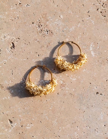 Boucles d'oreille Créoles - Joli Hoop - Haïti Design Co