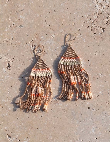 Boucles d'Oreille pendantes - Tapestry - Haïti Design Co