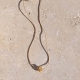 Pendentif forçat sur cordon Calendé © Cécile Chabert
