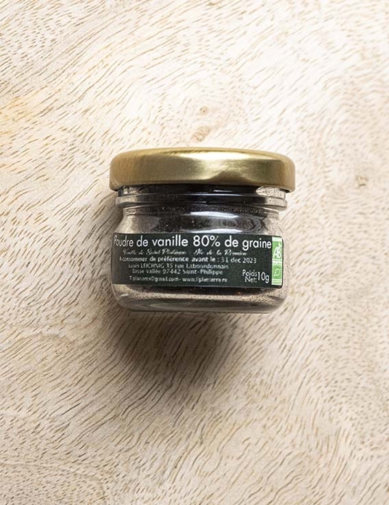 Graines de vanille de la Réunion Bio 80% 10 gr - Maison Louis Leichnig Ti Planterre