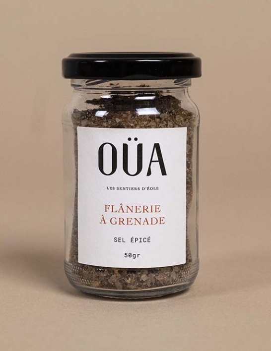 Pot en verre Flânerie à Grenade 85 gr - Sel épicé OÜA