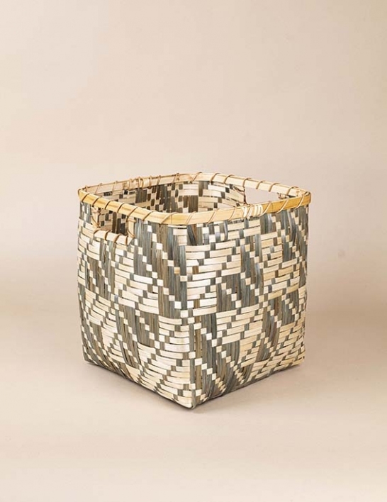 Les paniers en bambou tressé format carré petit et grand - Madam Stoltz