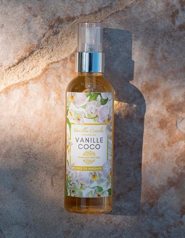 Huile de massage Vanille Coco 100 ml - Parfum des Iles