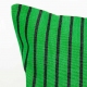 Housse de coussin Laura vert et noir 30x50 cm Guatemala - Afroart