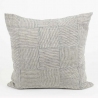 Housse de coussin carré Patch à Rayures 50x50 cm Inde - Afroart
