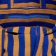Petit sac en coton Randa Moutarde et bleu 35x40 cm - Afroart