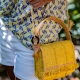 Petit Sac en Raphia de Madagascar - Mimosa - Lotus Small - Sans Arcidet © Christine Picard