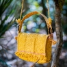 Petit sac en raphia jaune mimosa Lotus - Sans Arcidet