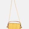 Petit sac en raphia jaune mimosa Lotus - Sans Arcidet