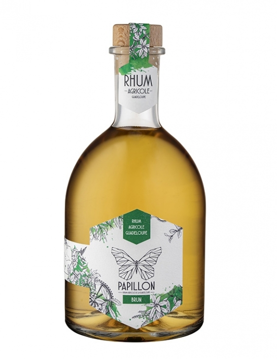 Rhum Brun Papillon 45° 70 cl - Guadeloupe