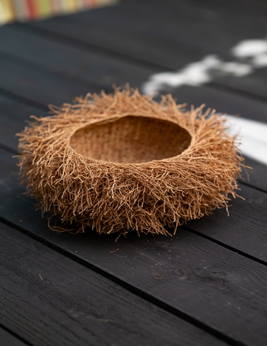 Corbeille en vétiver ø 25 cm Madagascar