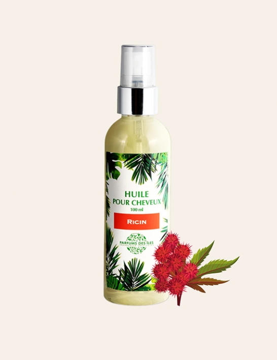Huile végétale de ricin 100 ml - Parfums Des Îles