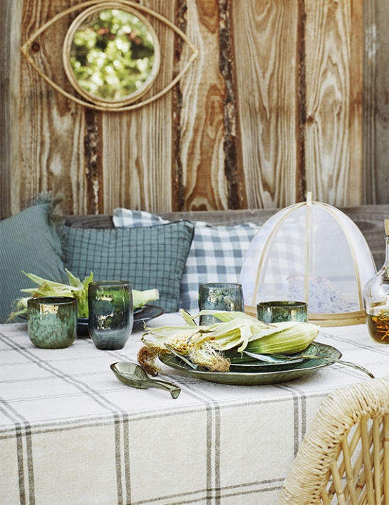 verre martelé vert foncé 7x11 cm 