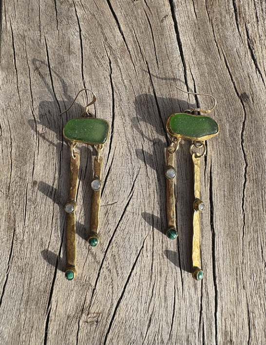 Boucles d'Oreille Pendantes Touloukaera - Pince Oreilles