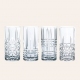 Le coffret de 4 verres à cocktail long drinks en cristal ciselé 44,5 cl Highland - Nachtmann