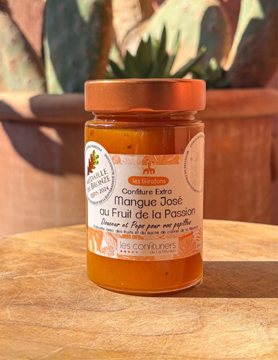 Confiture Mangue José & Passion 230 g La Réunion - Les Girafons