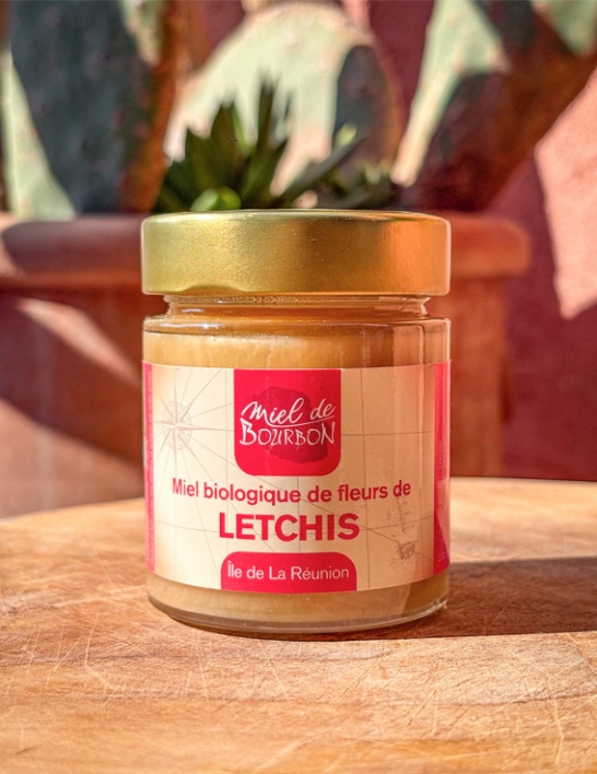 Miel de fleurs de letchis BIO 180 g La Réunion - Miel de Bourbon