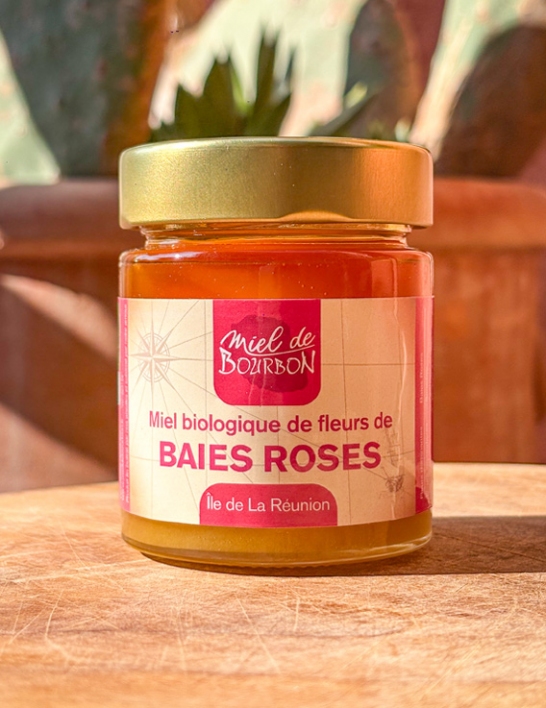 Miel de fleurs de baies roses BIO 180 g La Réunion - Miel de Bourbon