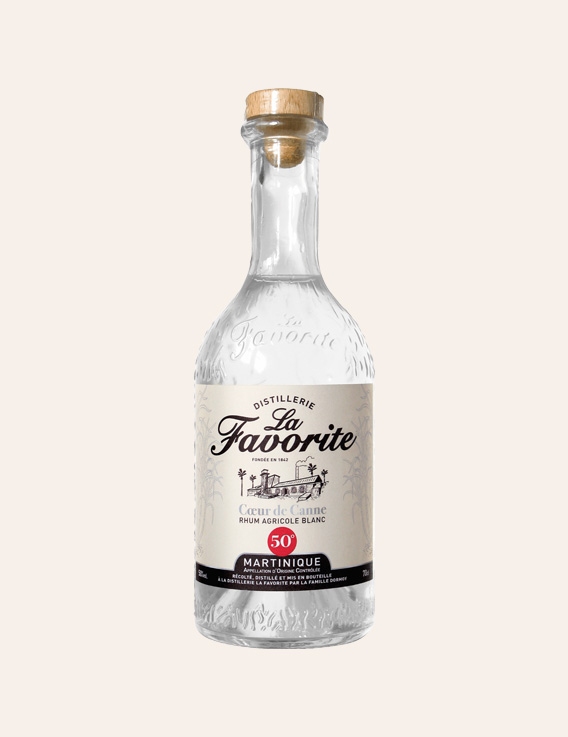 Bouteille La Favorite Rhum Blanc - Coeur de Canne - 50° - 70 cl
