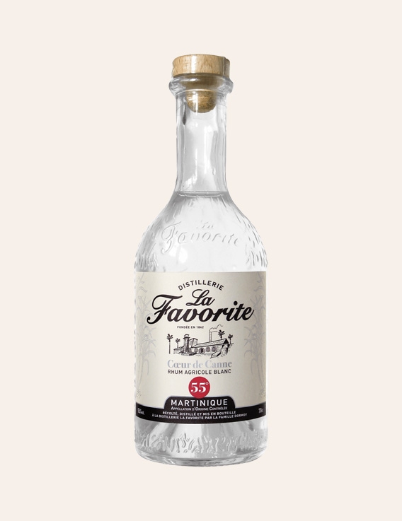 La Favorite Rhum Blanc - Coeur de Canne 55° - 70 cl - AOC Martinique
