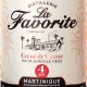 Etiquette La Favorite Rhum Vieux 4 ans Coeur de Canne