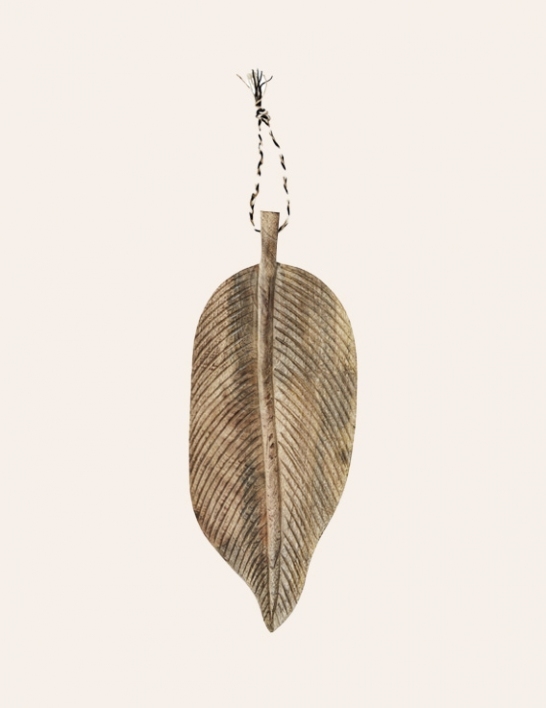 Planche feuille en bois de manguier Madam Stoltz