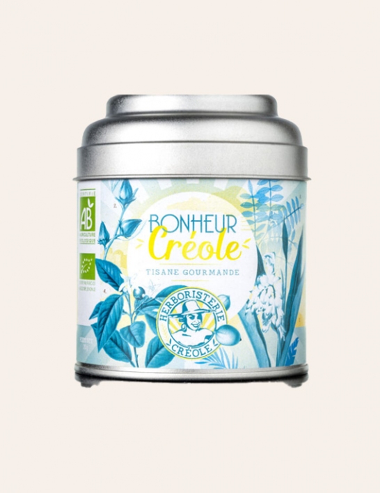 Boîte de tisane "Bonheur Créole" BIO de l'Herboristerie Créole