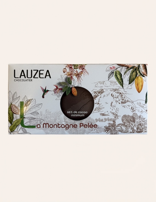 La Montagne Pelée – Lauzea Chocolat noir 66% · Pure Origine Martinique · 70 g