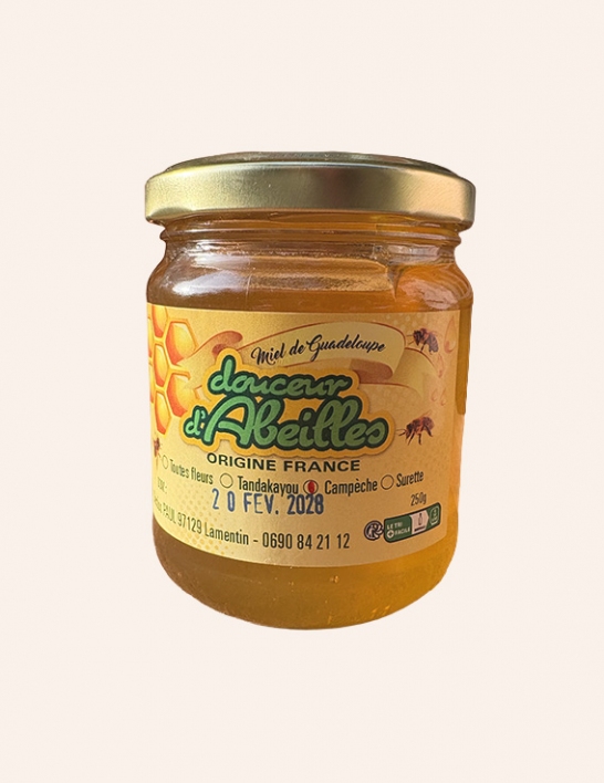 Miel de Campèche de Guadeloupe 250g - Douceur d'Abeilles