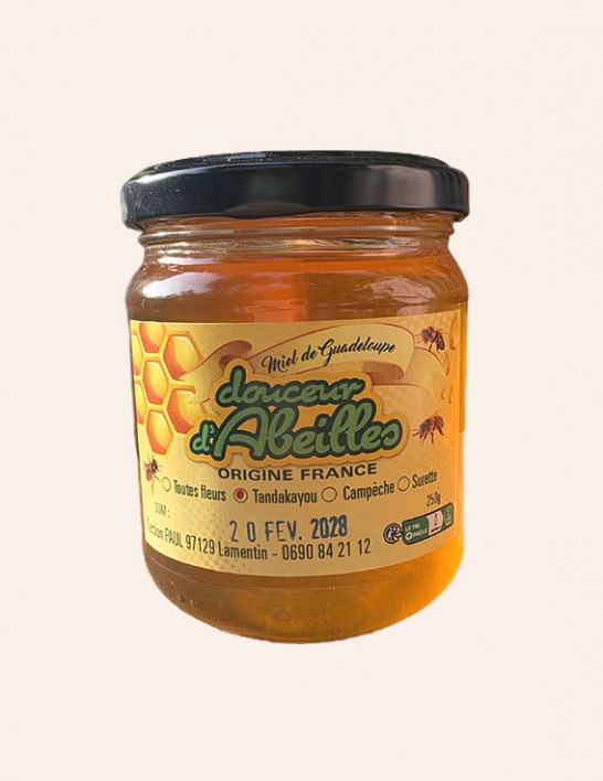 Miel de Tandakayou de Guadeloupe 250g - Douceur d'Abeilles