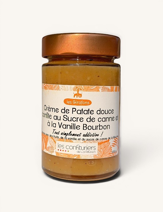 Crème de patate douce à la Vanille Bourbon - 230g - Les Girafons – La Réunion | 230 g