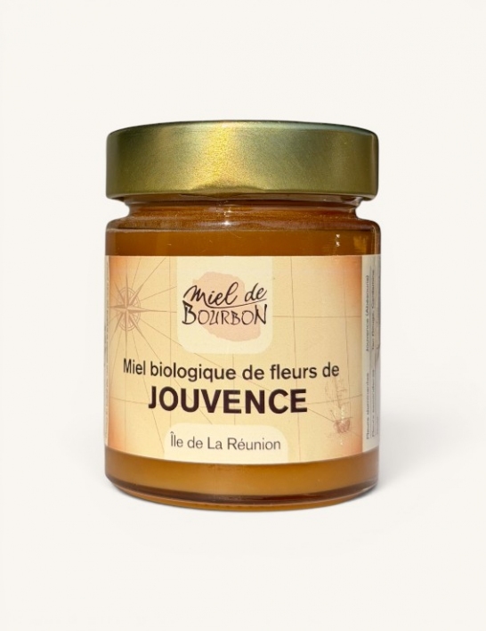 Miel BIO de Fleurs de Jouvence de La Réunion Miel de Bourbon – 180 g