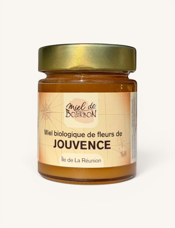 Miel BIO de Fleurs de Jouvence de La Réunion Miel de Bourbon – 180 g