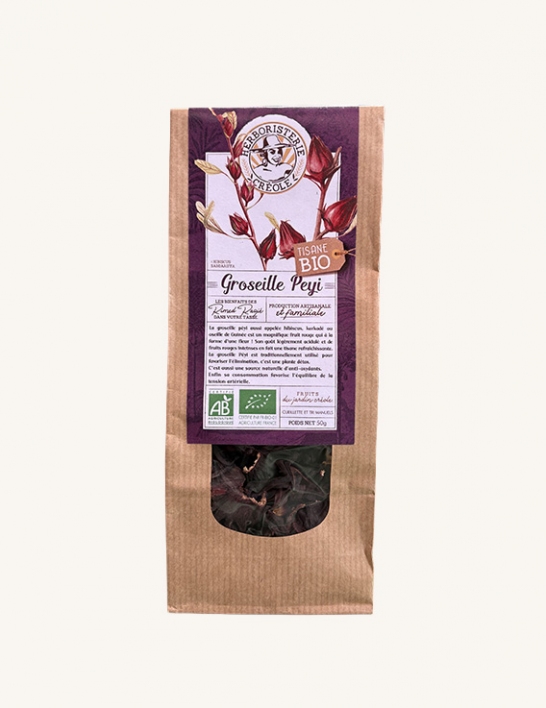 Tisane BIO Groseille Péyi de Martinique — Hibiscus en vrac 50 g