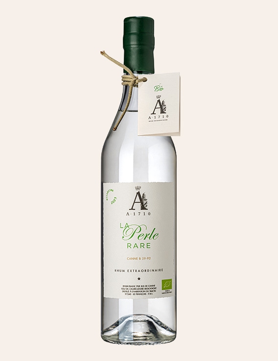 Bouteille A1710 La Perle Rare Canne Roseau BIO 54,1° millésime 2023, rhum blanc agricole de Martinique