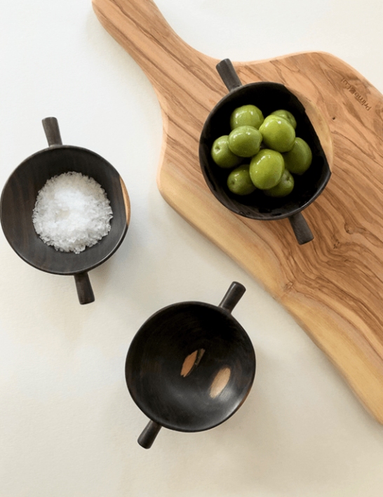 Petit bol apéritif en bois d’ébène de Tanzanie