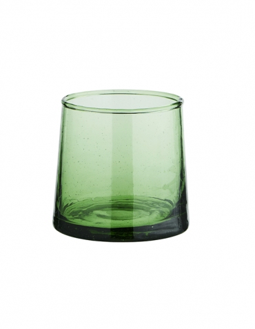 Verre à eau Beldi- verre recyclé vert