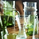 Verre à eau Beldi- verre recyclé vert Madam Stoltz © Madam Stoltz