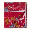 Étole en coton - Fleurs de Tine - 90x200 cm - Rouge - ÉPICE Paris